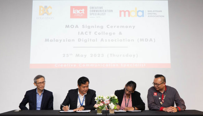 IACT College Signs MOA with the Malaysian Digital Association (MDA)