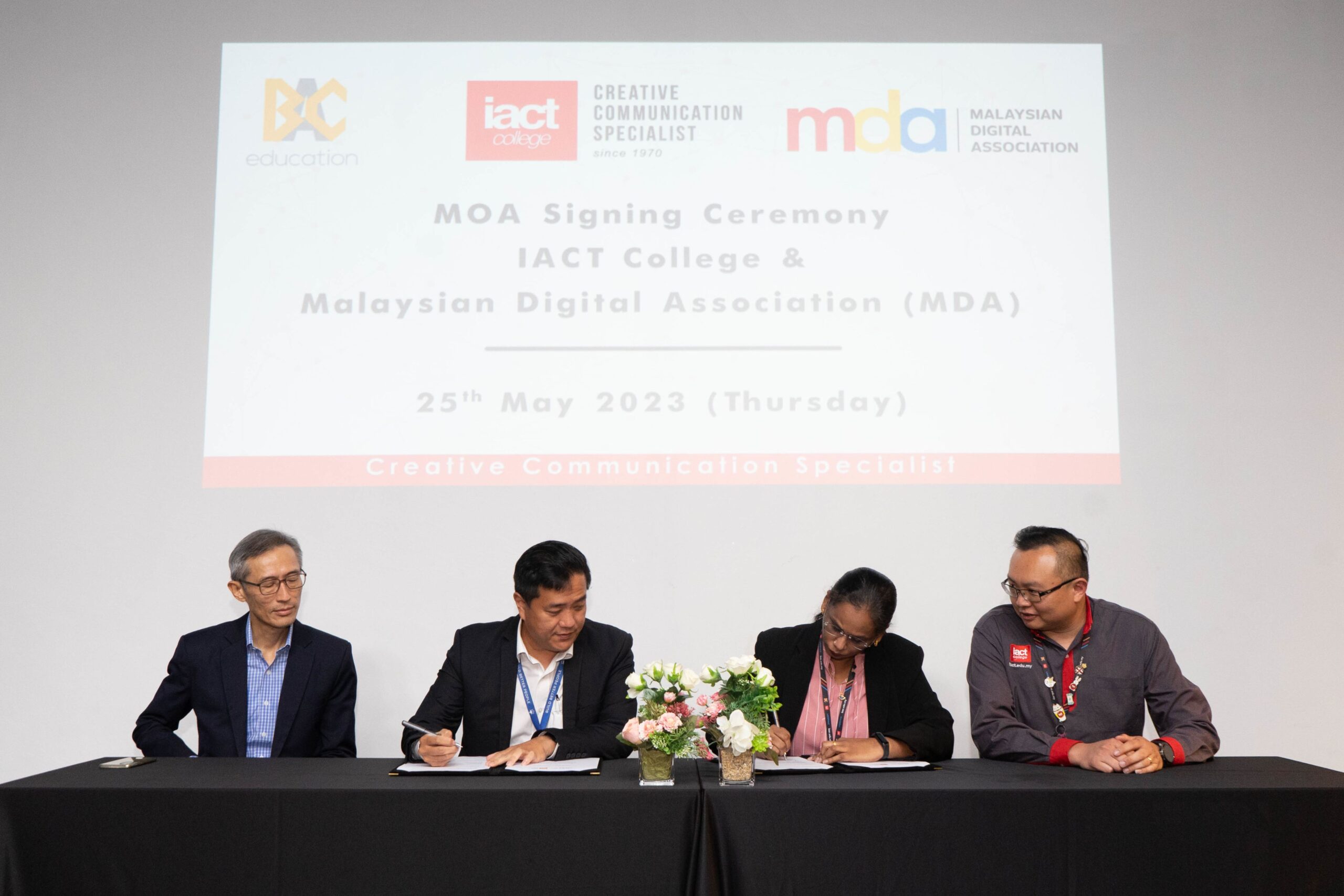 IACT College Signs MOA with the Malaysian Digital Association (MDA)