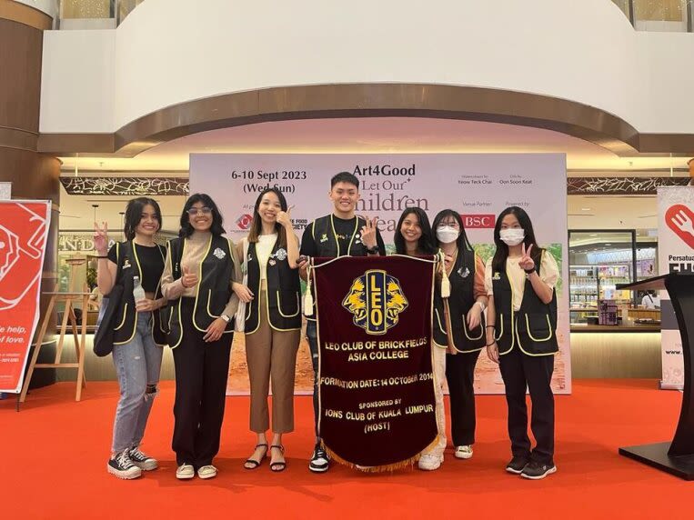 BAC Leo Club Participates in Art4Good Charity Exhibition