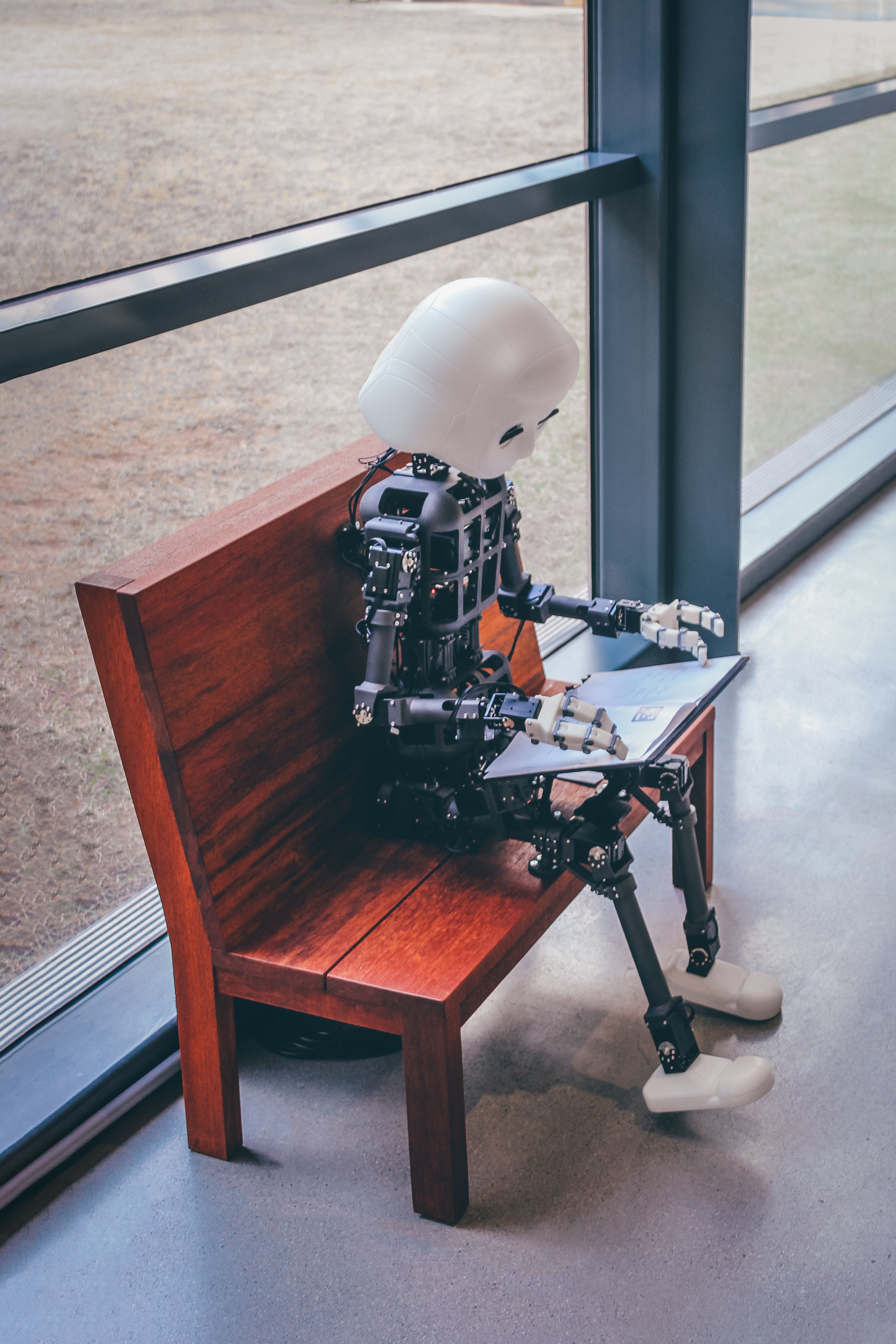 a robot on a table