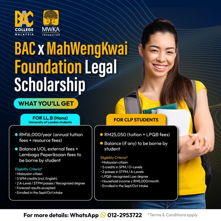 Fueling Dreams in Law with the BAC x MahWengKwai Foundation Legal Scholarship