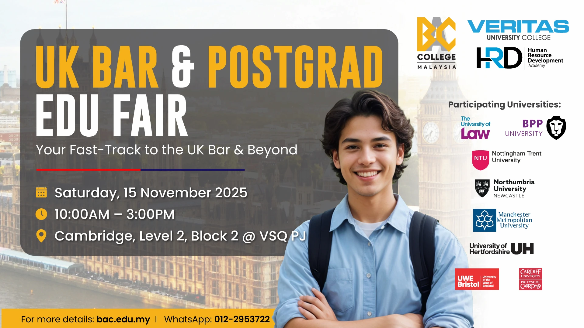 The BAC UK Bar & Postgrad Edu Fair