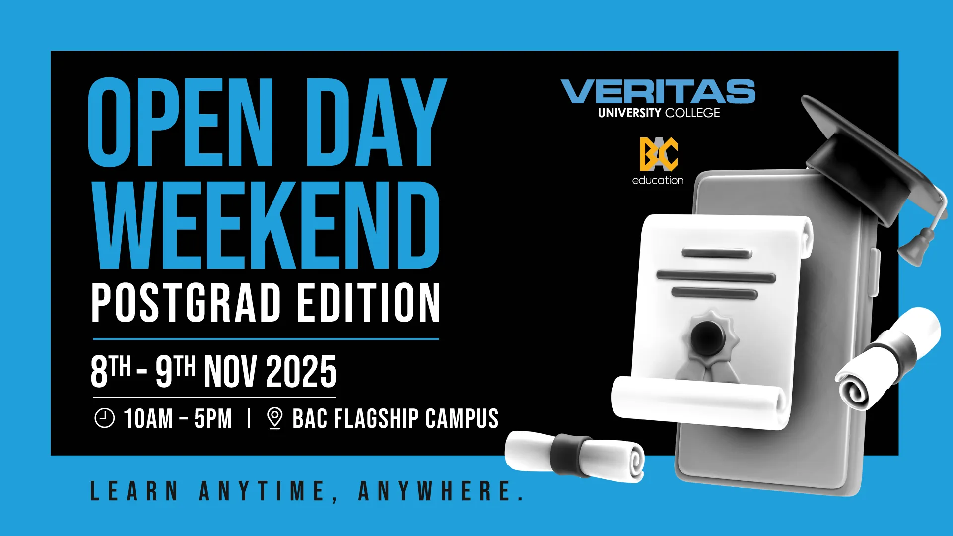Veritas Open Day Weekend - Postgrad Edition
